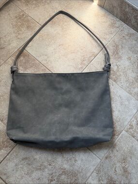 Classic Slate Shoulder Bag - Women's Soft Tote